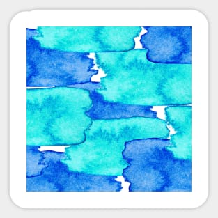 Water BLUE Abstract Sticker